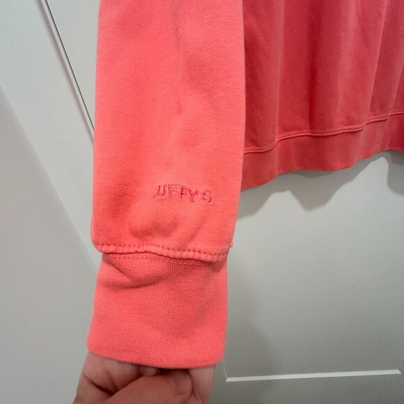 CUFFY'S OF CAPE COD women's 1/4-zip coral sweatshirt (XL) - Picture 4 of 7